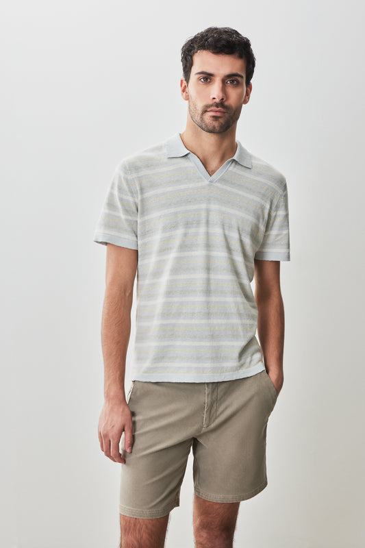 Lesko Open Collar Sweater Polo