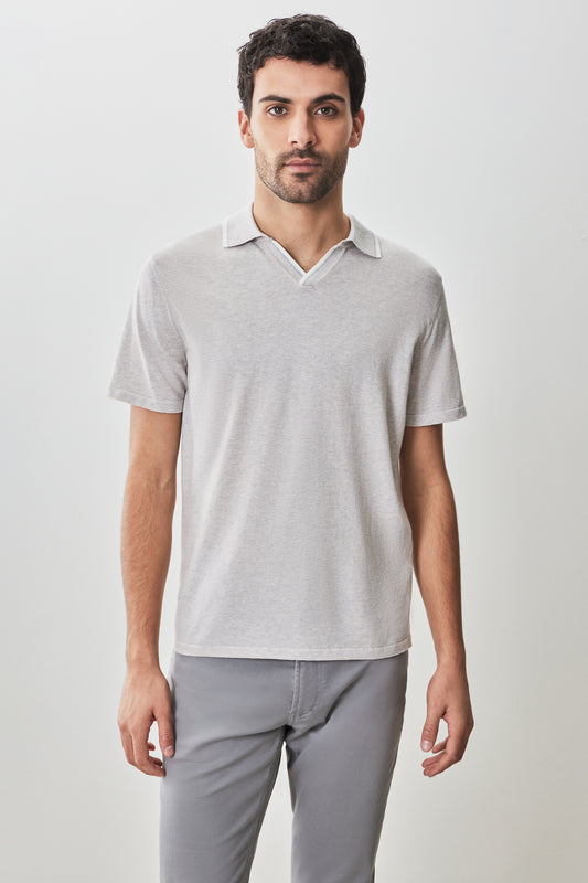 Enrico Open Collar Sweater Polo