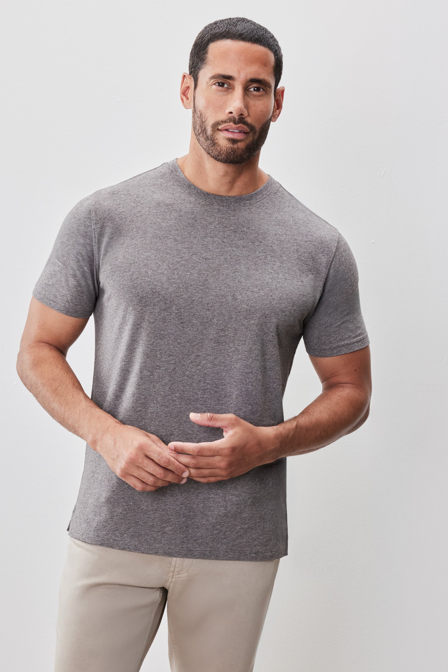 The Barakett Heathered Stretch Tee