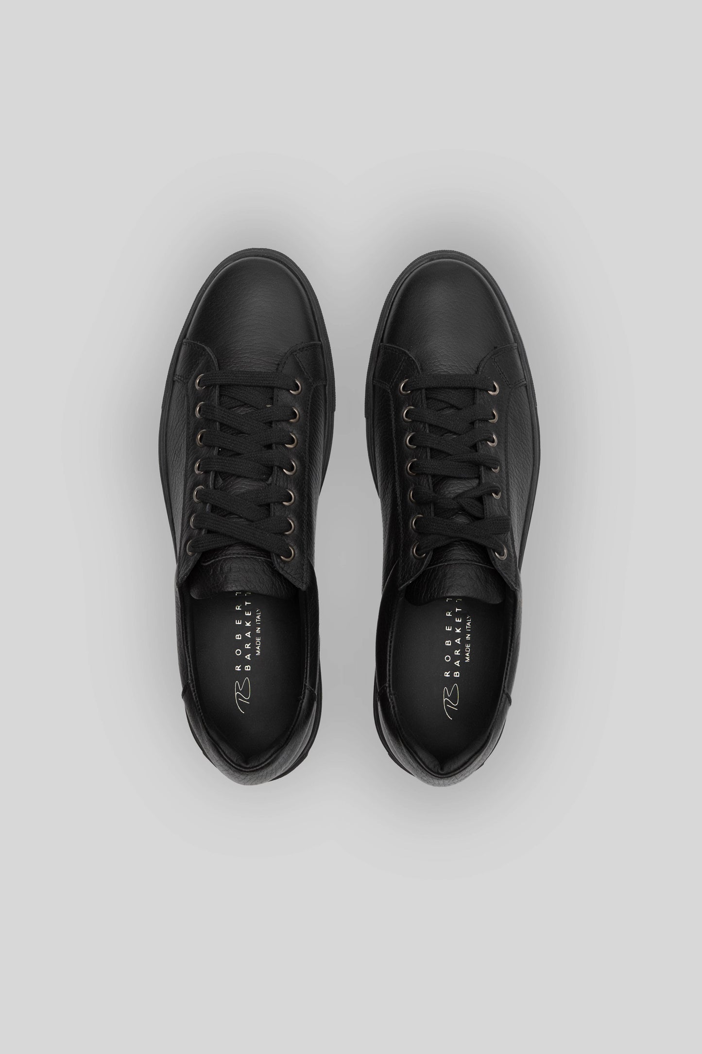 Baskets en cuir TERRENCE - Noir intense