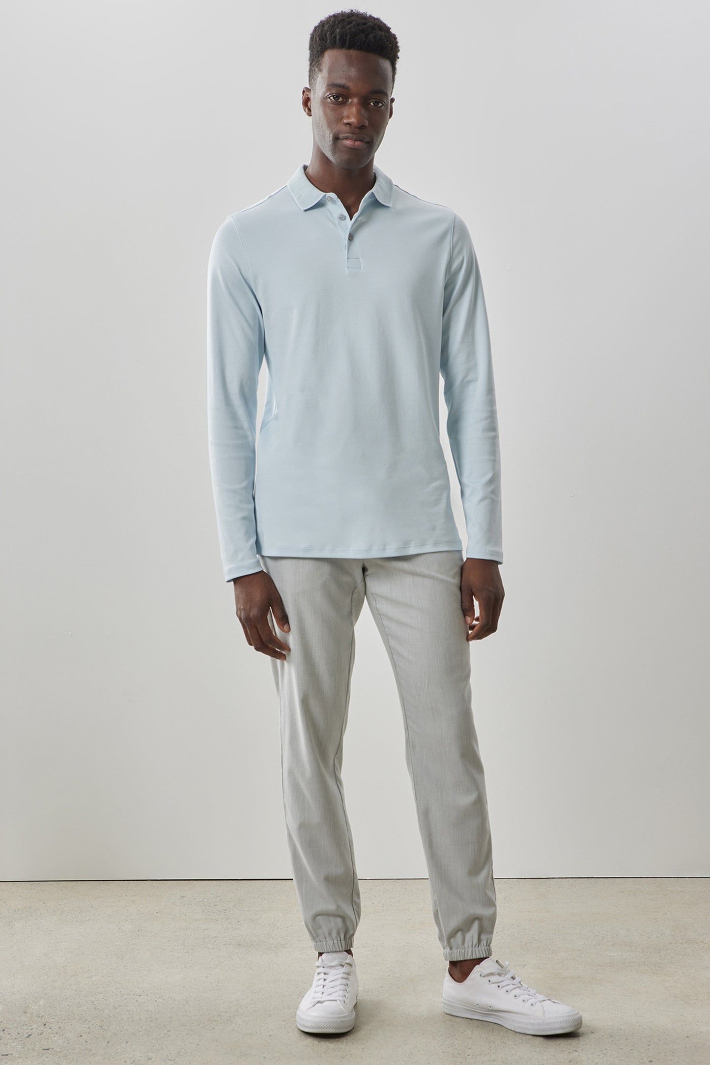 The Barakett Long-Sleeve Polo