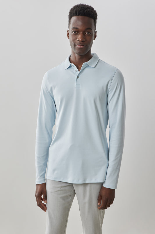 The Barakett Long-Sleeve Polo