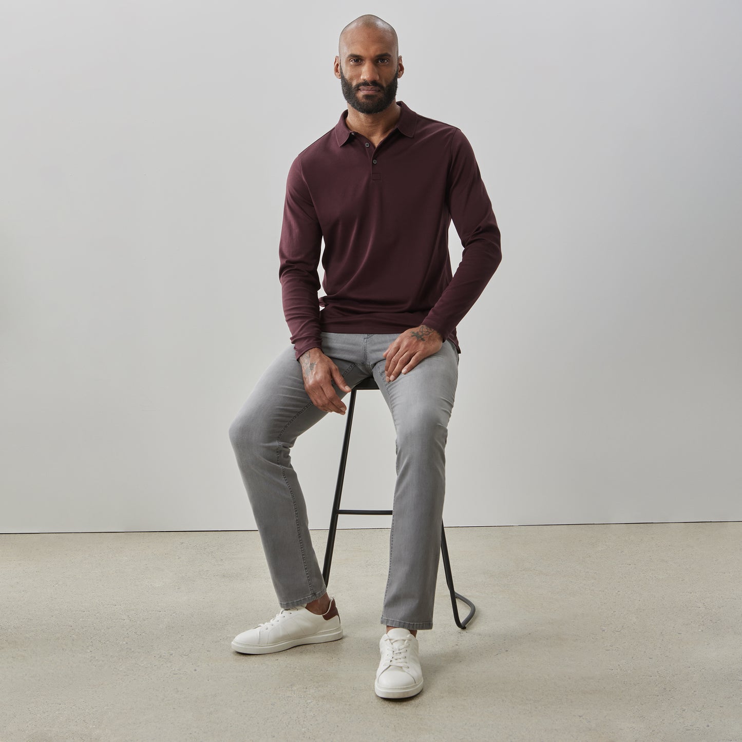 THE BARAKETT LONG-SLEEVE POLO