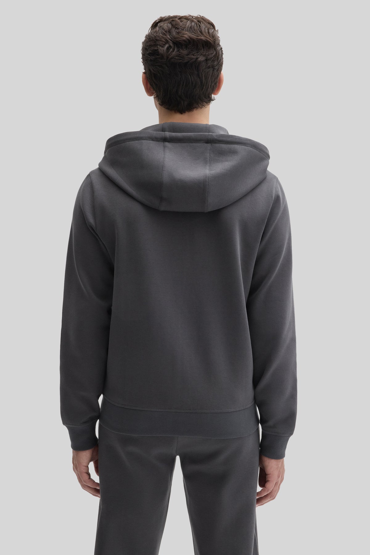 SWEAT À CAPUCHE EN POLAIRE ZIPPÉ CIRO - Graphite