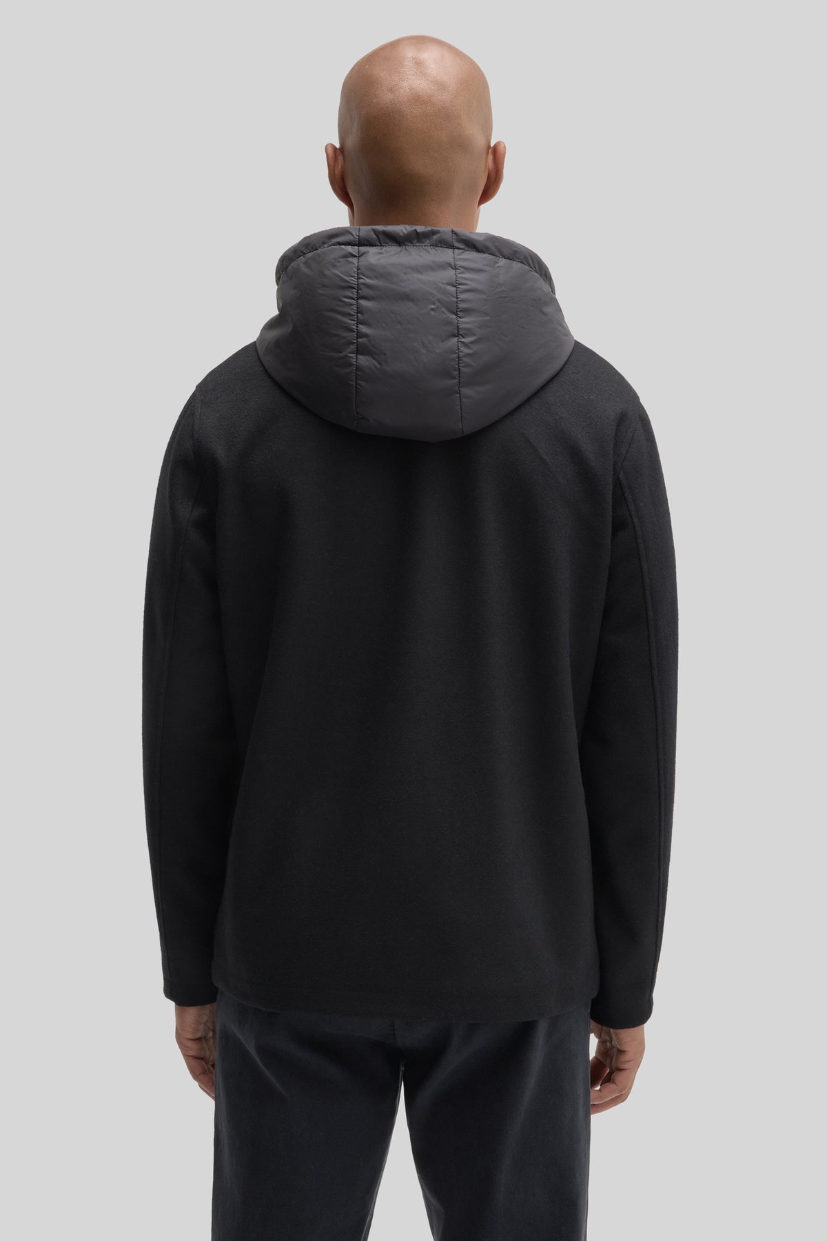 BLOUSON RIZZO À BOUTONS-PRESSION AVANT-Noir