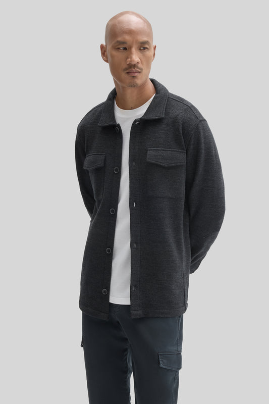 SURCHEMISE EN LAINE MEZNER LS-Charbon
