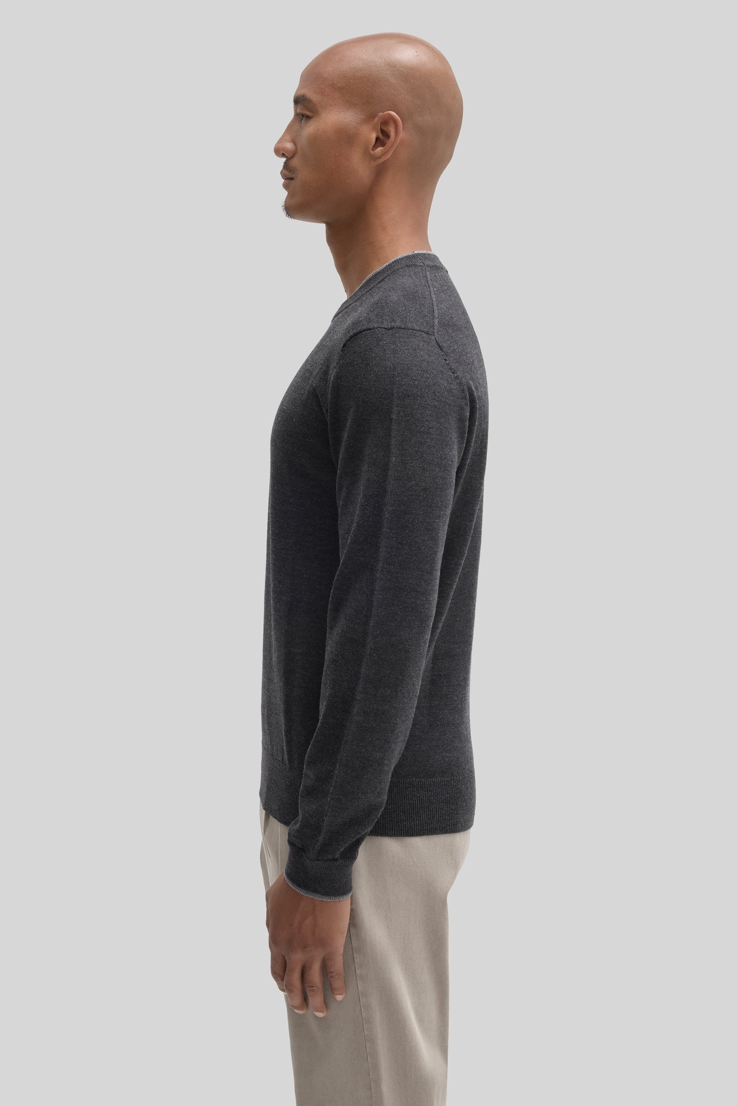 PULL RAS-DU-COU THOMAS LS-Anthracite