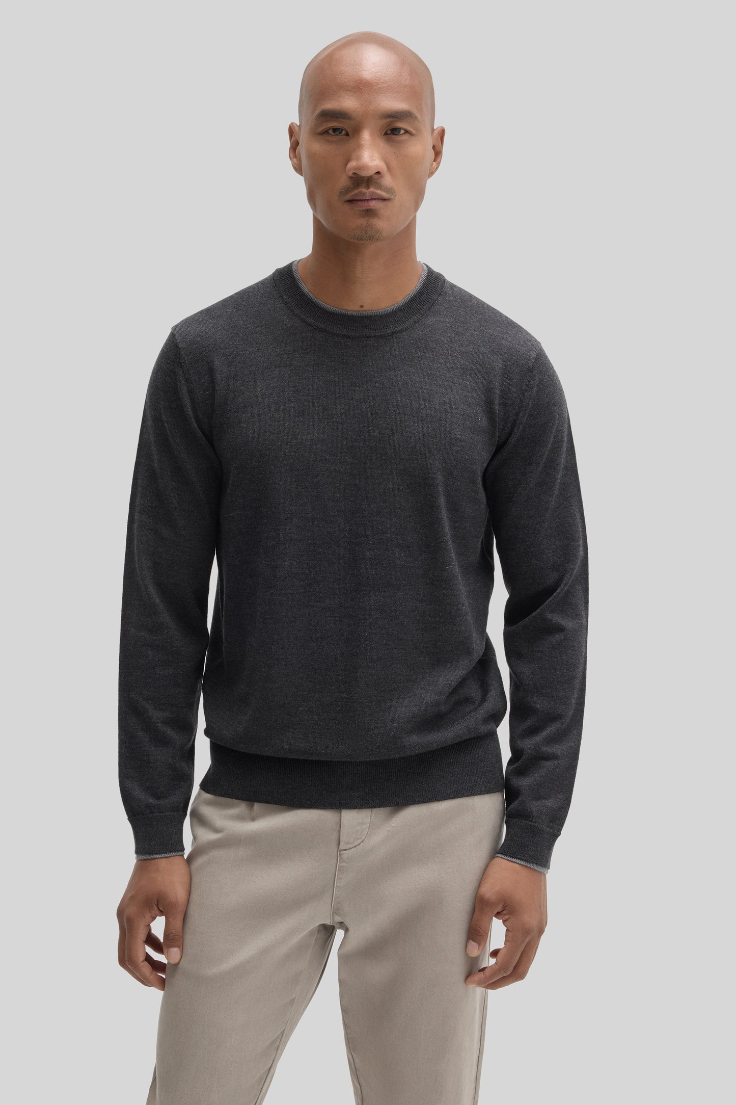 PULL RAS-DU-COU THOMAS LS-Anthracite