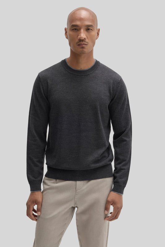 PULL RAS-DU-COU THOMAS LS-Anthracite
