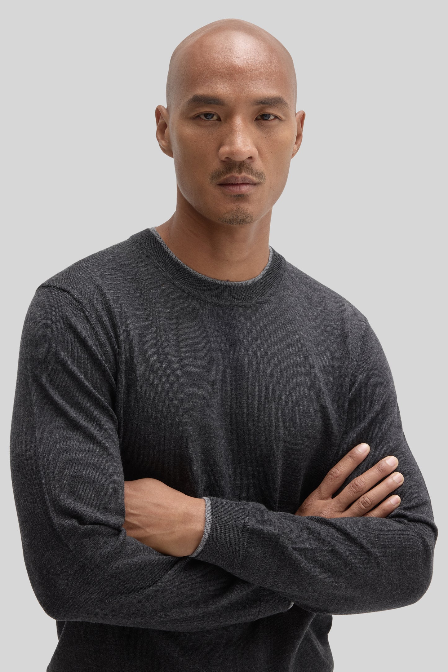 PULL RAS-DU-COU THOMAS LS-Anthracite