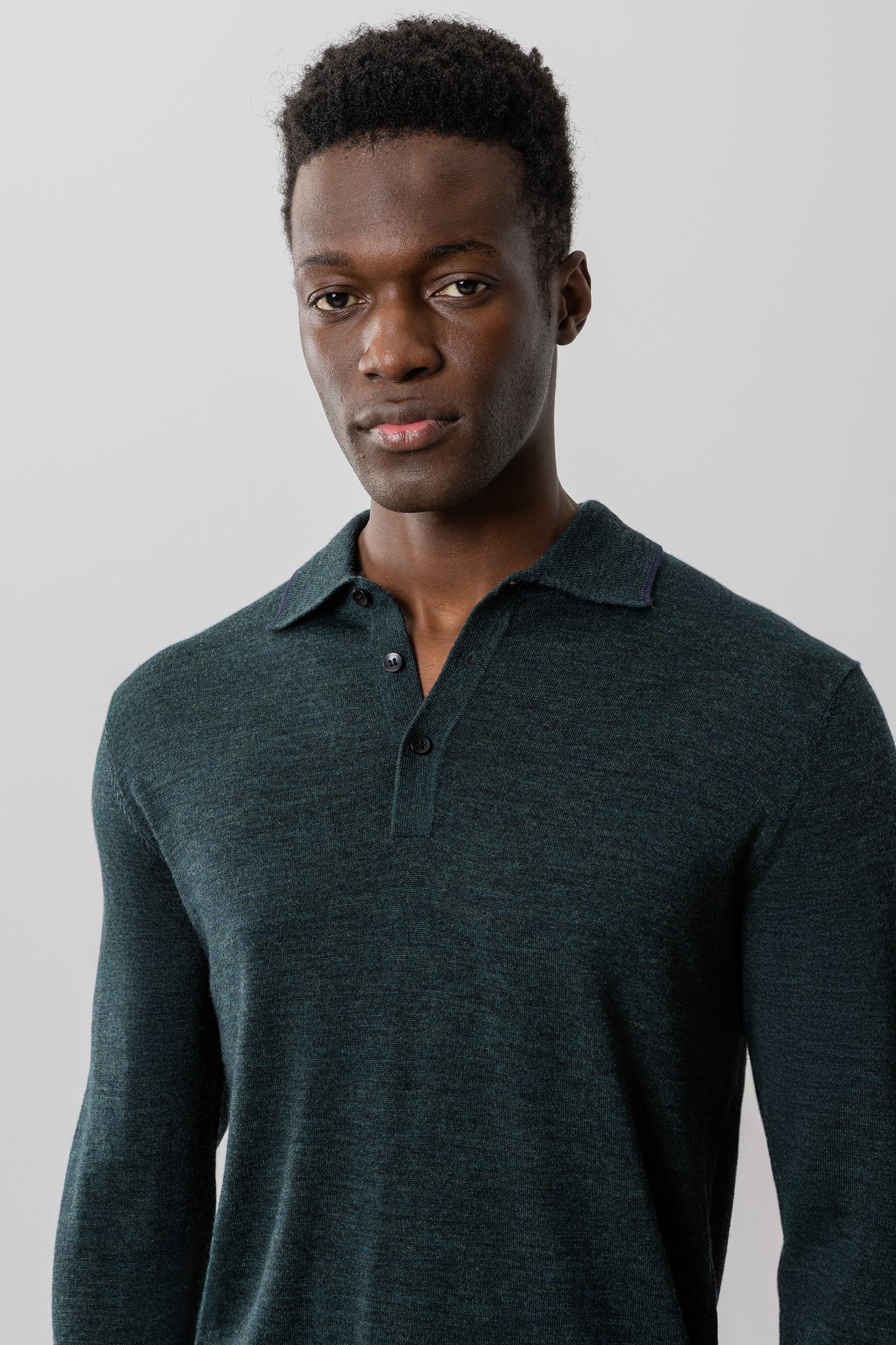 Roman Long-Sleeve Sweater Polo