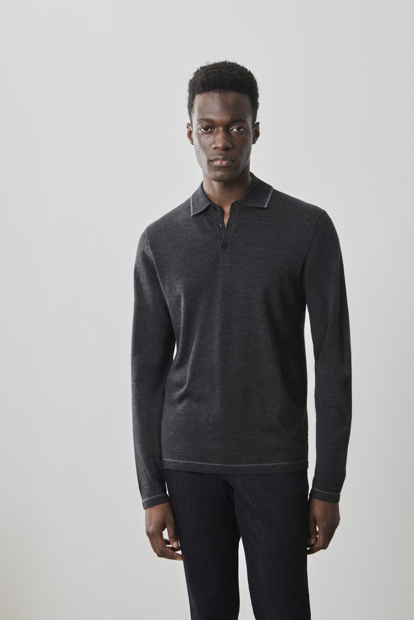 Roman Long-Sleeve Sweater Polo