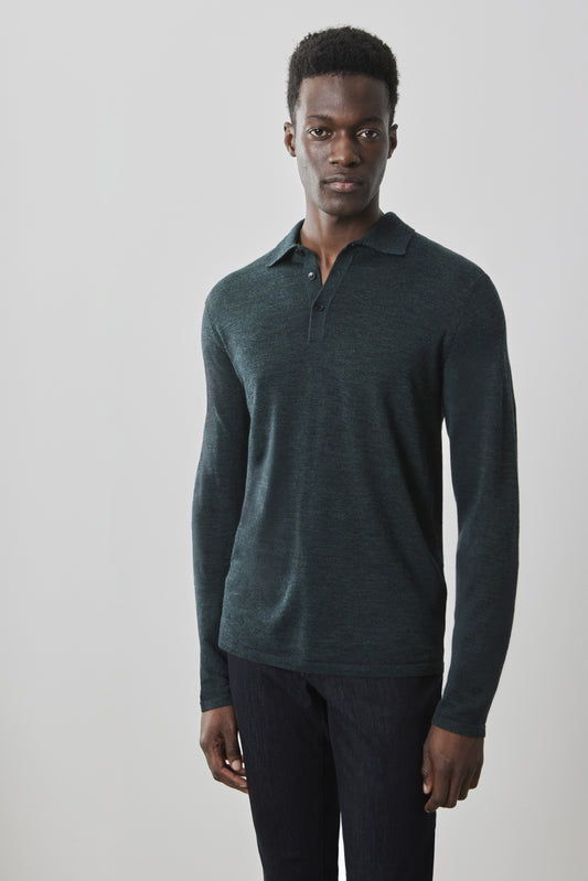 Roman Long-Sleeve Sweater Polo