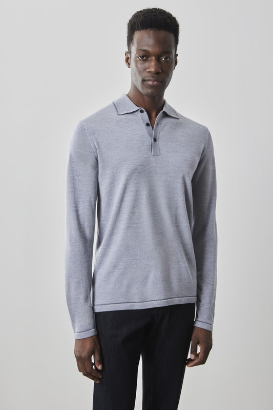 Roman Long-Sleeve Sweater Polo