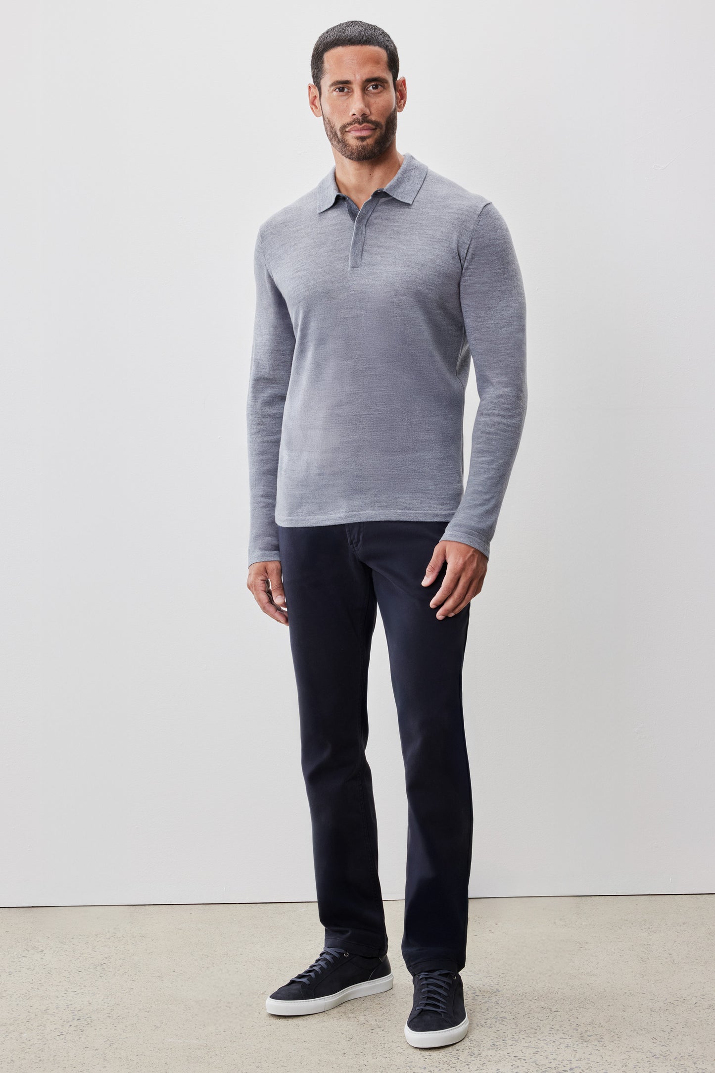 Thomas Long Sleeve Sweater Polo