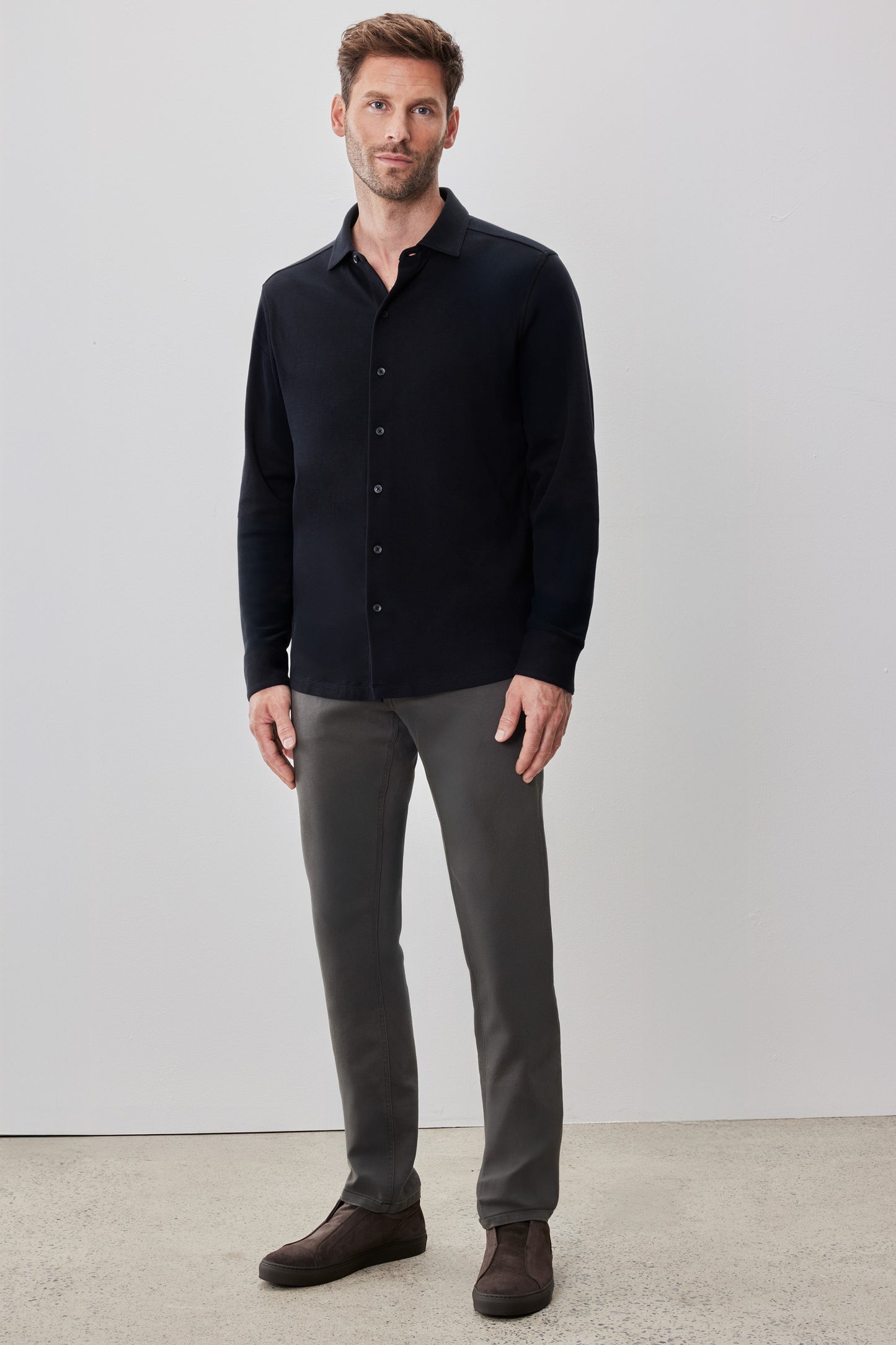 Chemise en tricot à manches longues Milo
