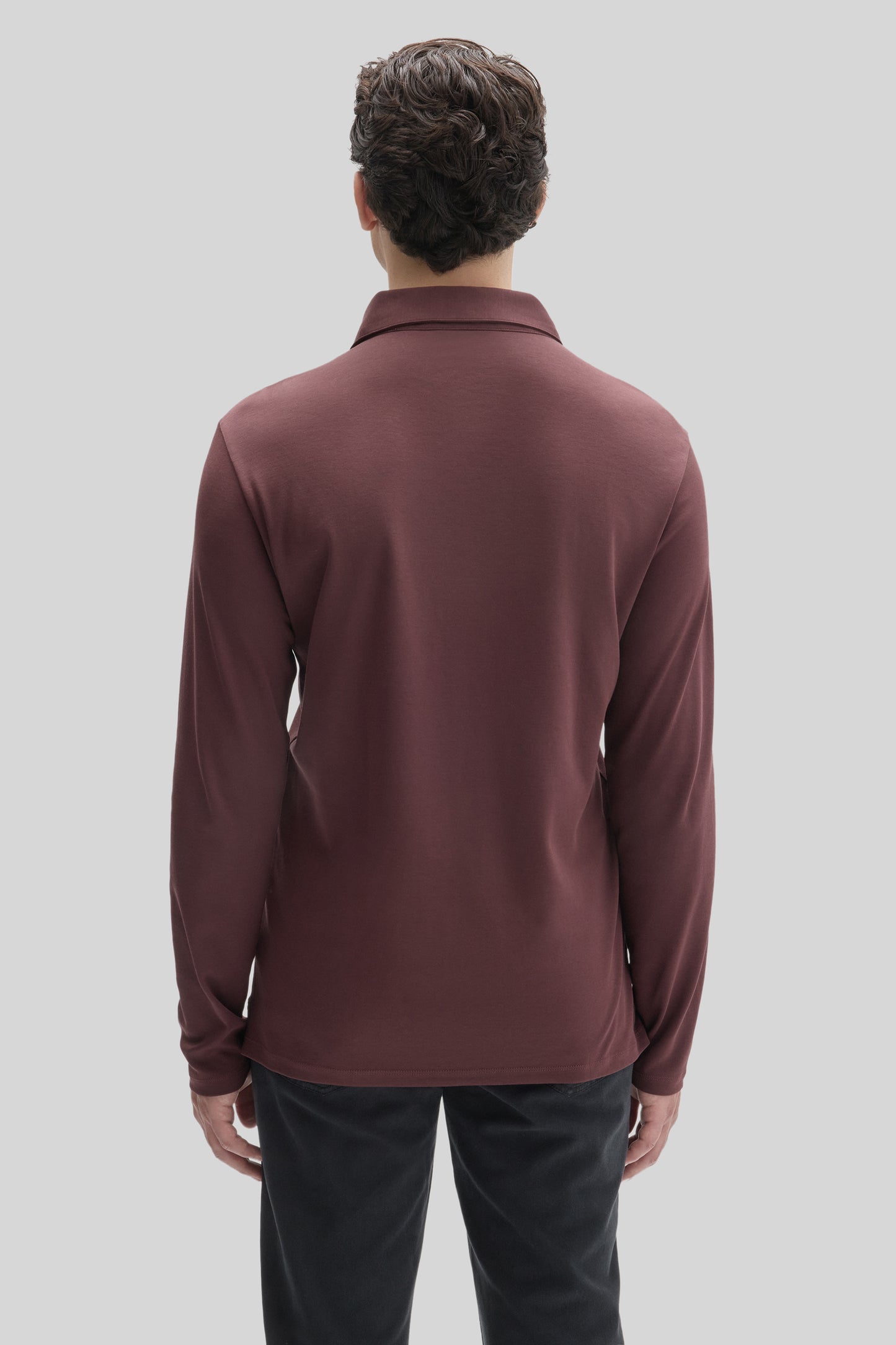 Le polo à chevrons à manches longues Barakett