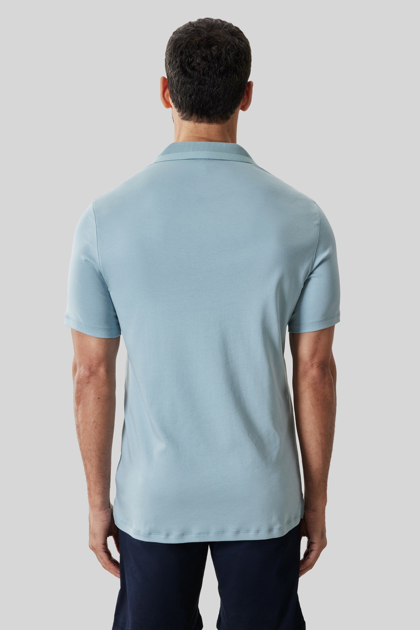 Polo Barakett à col texturé