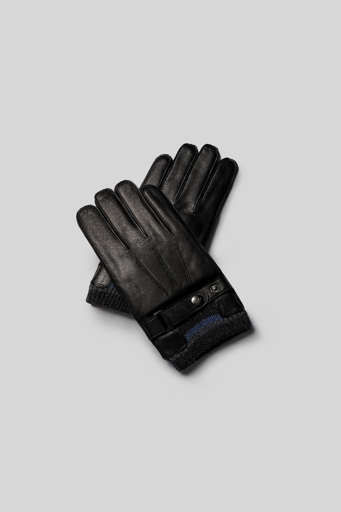 Nathan Leather Glove with Cashmere Cuff