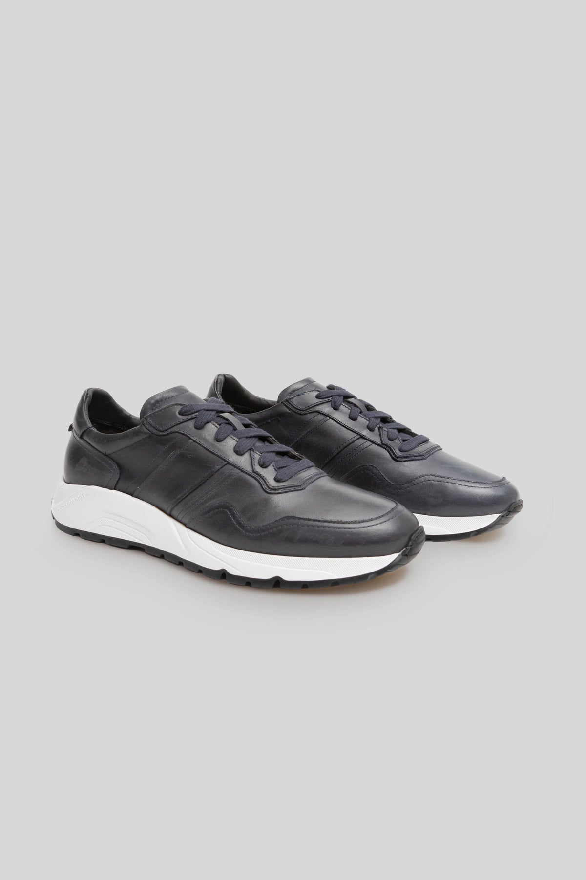 JACKSON LEATHER JOGGER-Marine