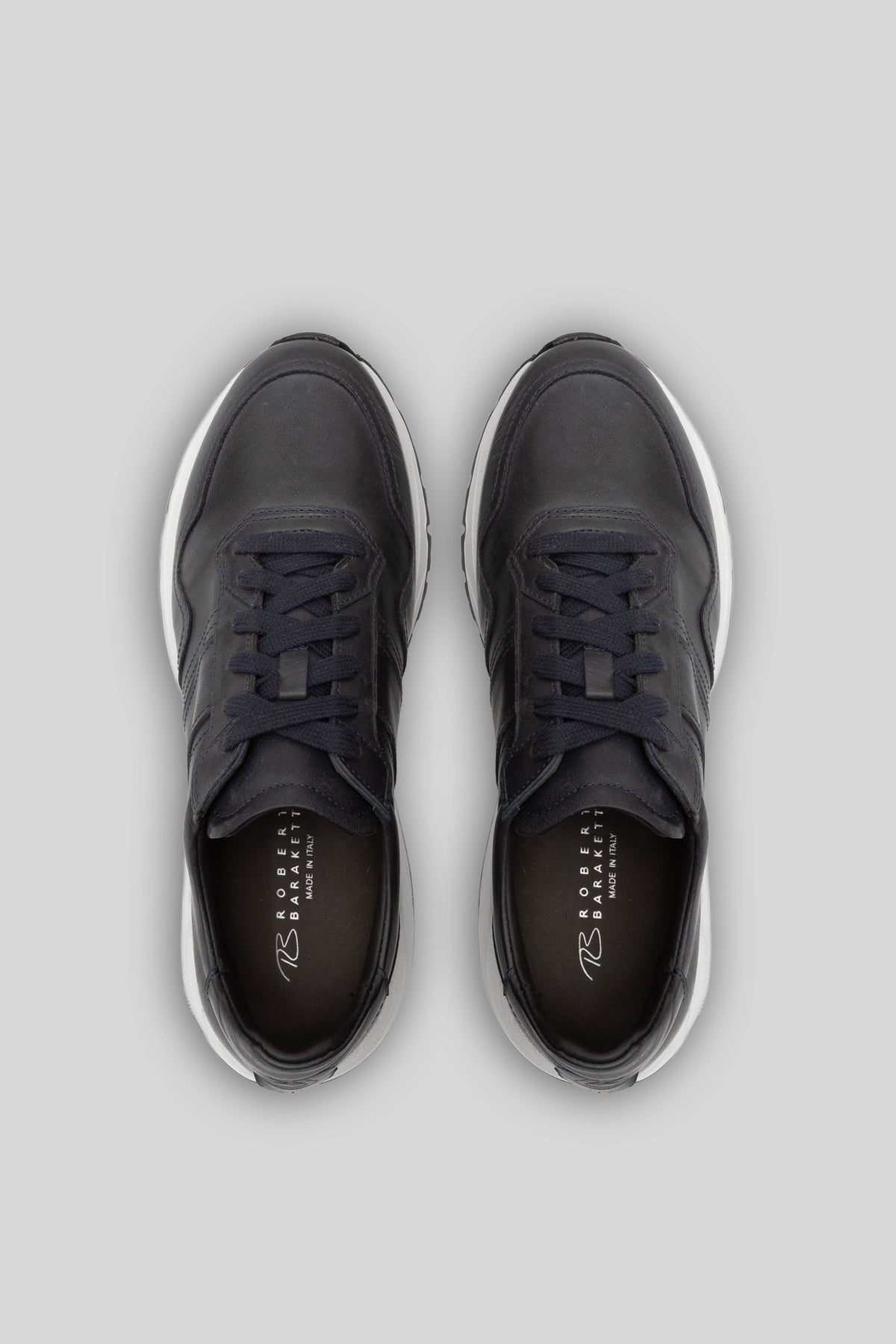 JACKSON LEATHER JOGGER-Marine