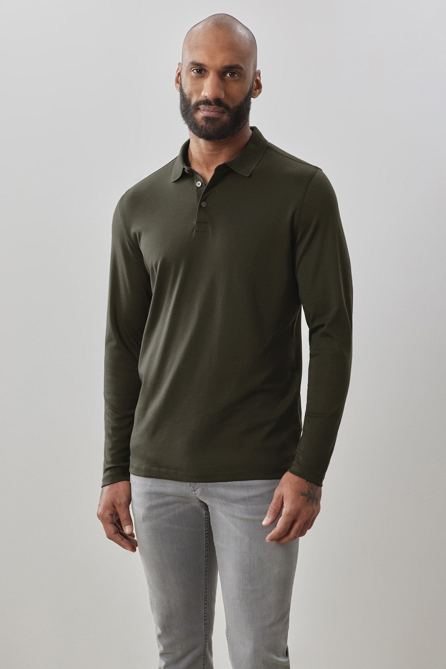 The Barakett Long-Sleeve Polo