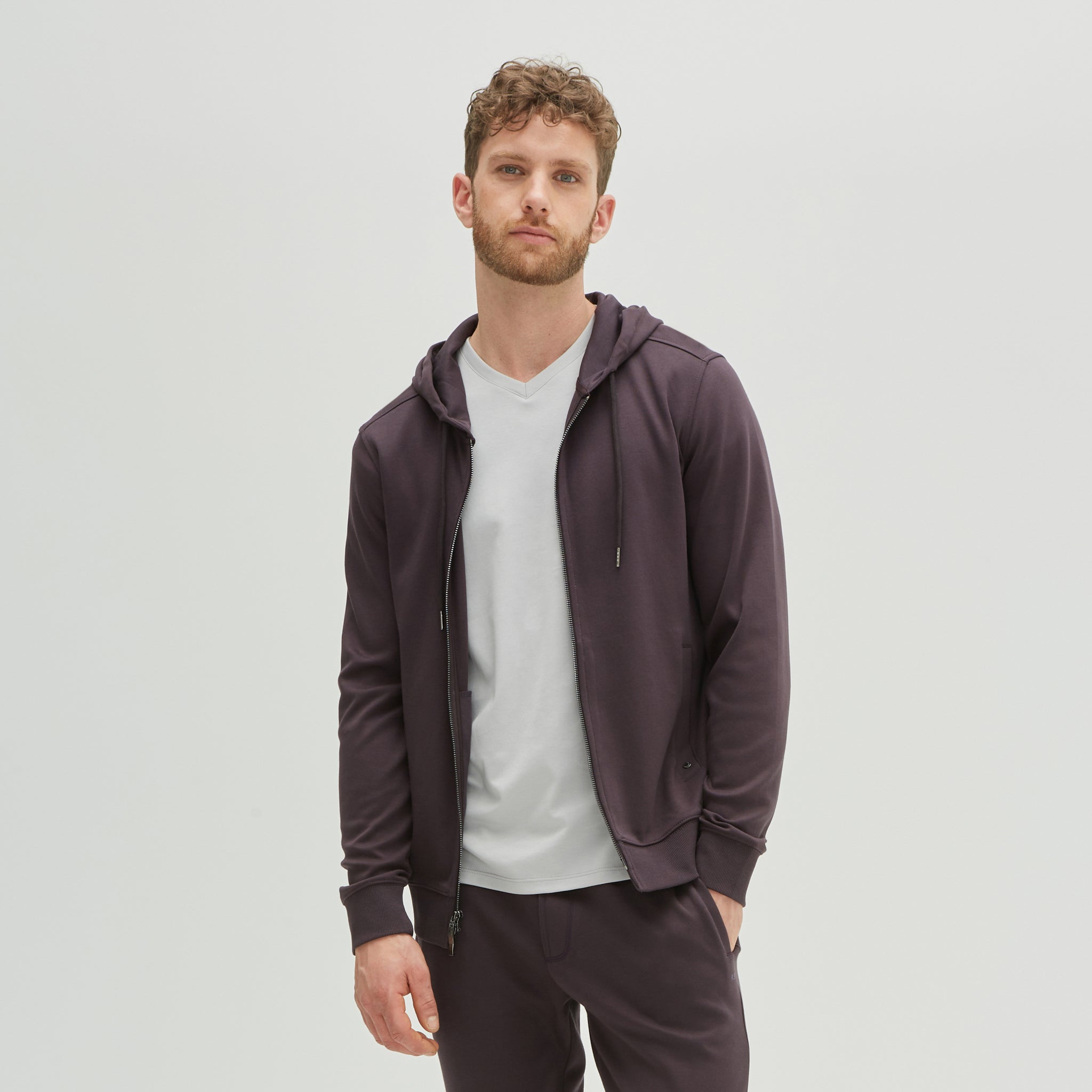 Cortina Hoodie Deep Eggplant S